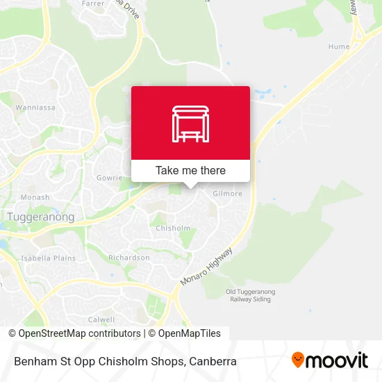 Benham St Opp Chisholm Shops map