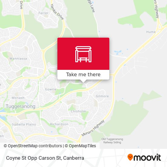 Coyne St Opp Carson St map