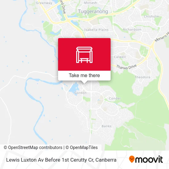 Lewis Luxton Av Before 1st Cerutty Cr map