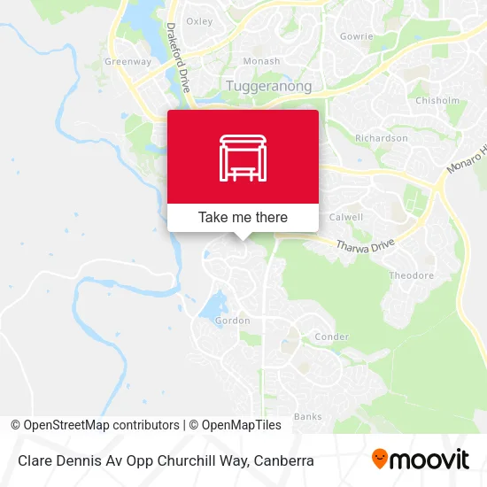 Clare Dennis Av Opp Churchill Way map