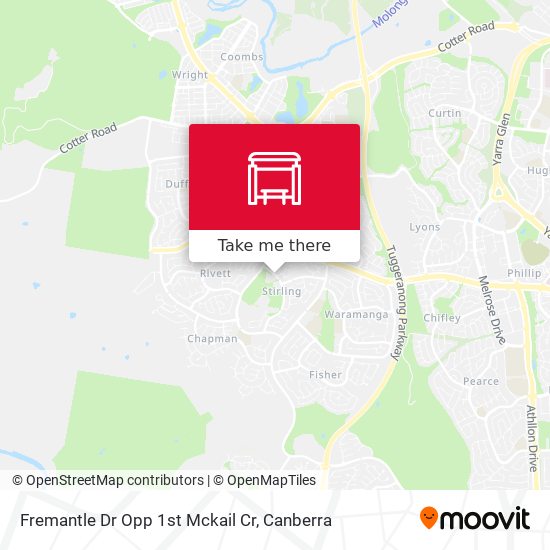 Fremantle Dr Opp 1st Mckail Cr map