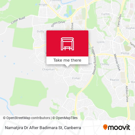 Namatjira Dr After Badimara St map