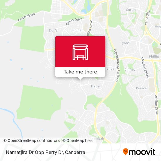 Namatjira Dr Opp Perry Dr map