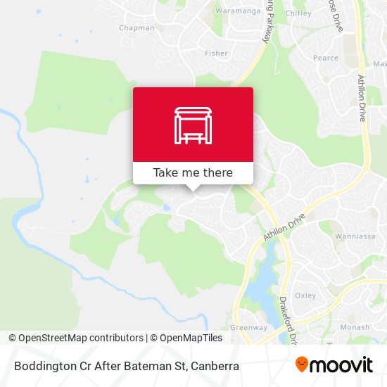 Boddington Cr After Bateman St map