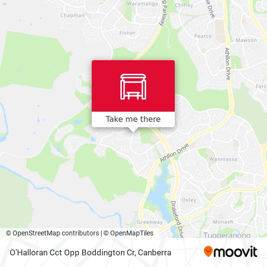 O'Halloran Cct Opp Boddington Cr map