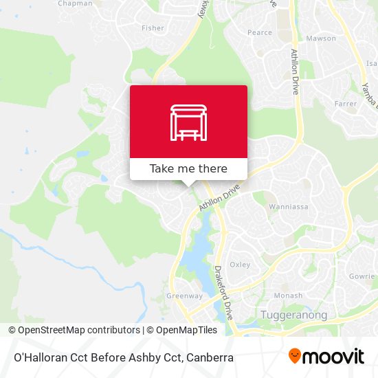 Mapa O'Halloran Cct Before Ashby Cct