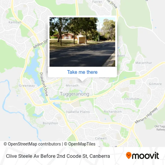Clive Steele Av Before 2nd Coode St map