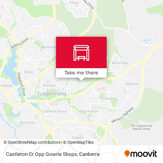 Mapa Castleton Cr Opp Gowrie Shops
