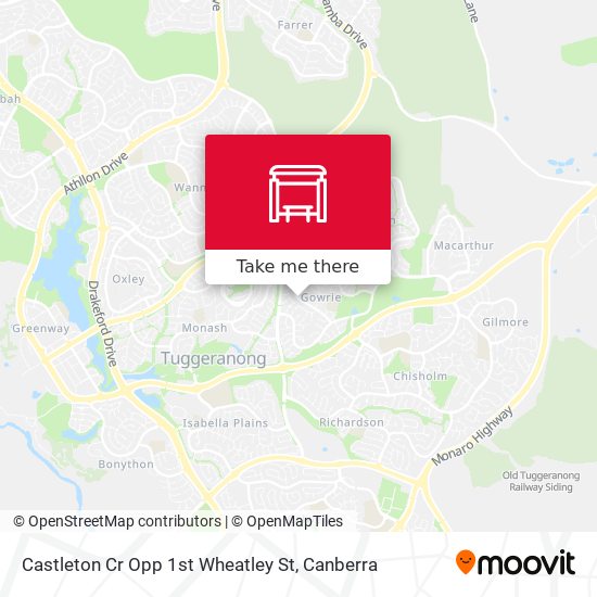 Castleton Cr Opp 1st Wheatley St map