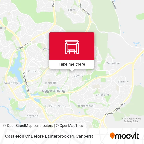 Mapa Castleton Cr Before Easterbrook Pl