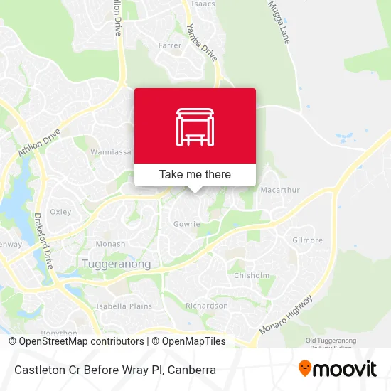 Mapa Castleton Cr Before Wray Pl