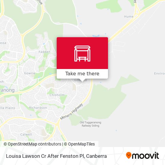 Louisa Lawson Cr After Fenston Pl map