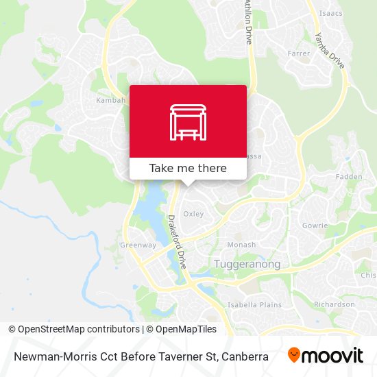 Newman-Morris Cct Before Taverner St map