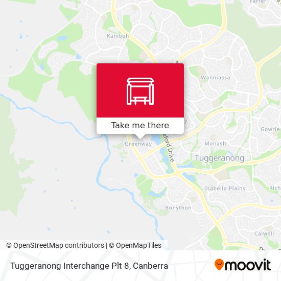 Tuggeranong Interchange Plt 8 map