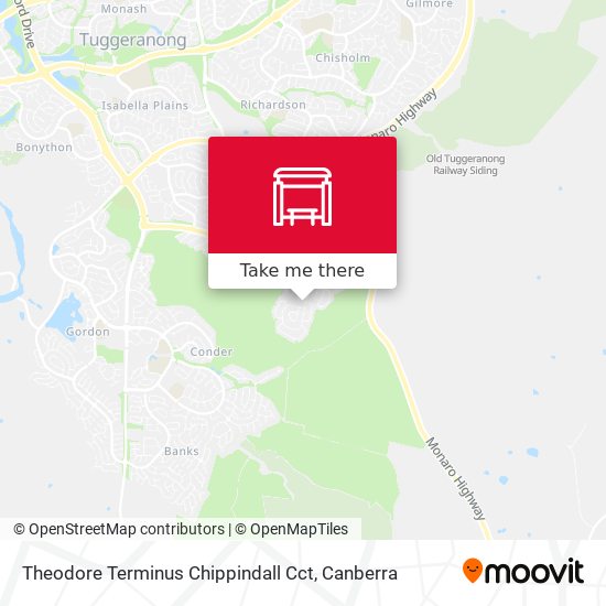 Theodore Terminus Chippindall Cct map