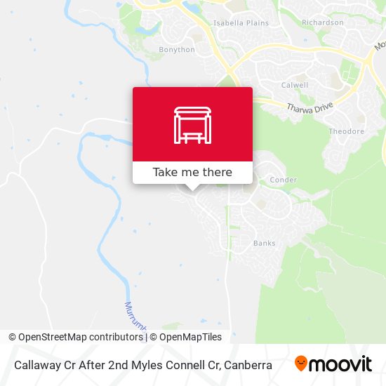 Callaway Cr After 2nd Myles Connell Cr map