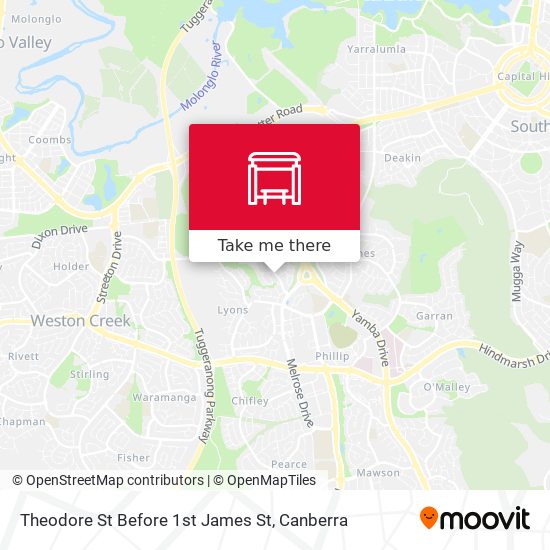 Theodore St Before 1st James St map