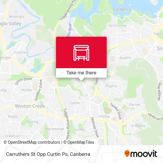 Carruthers St Opp Curtin Ps map