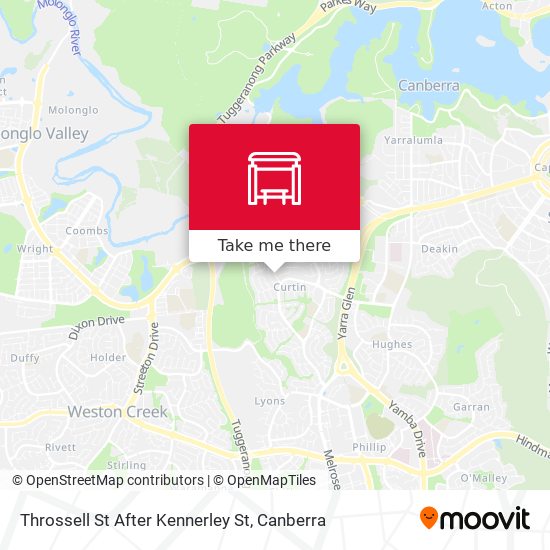 Throssell St After Kennerley St map