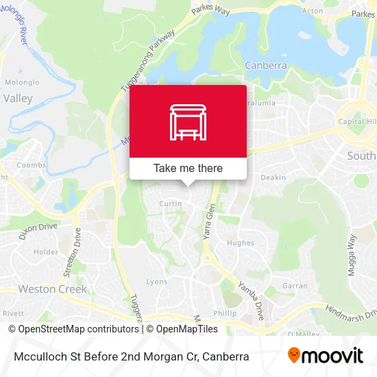 Mapa Mcculloch St Before 2nd Morgan Cr