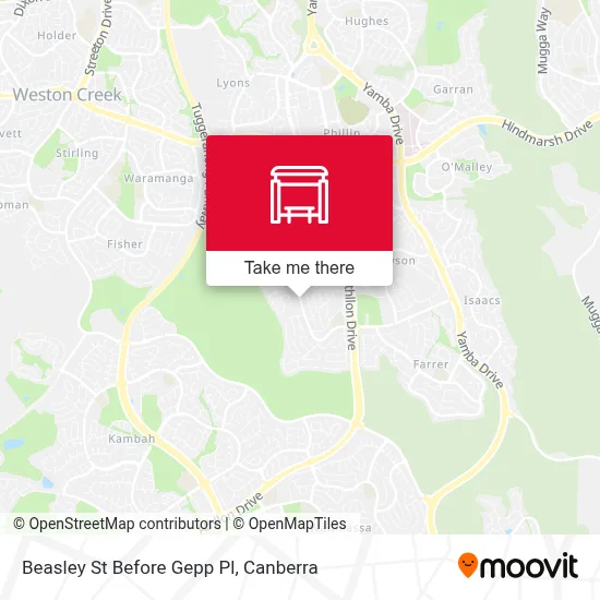 Mapa Beasley St Before Gepp Pl