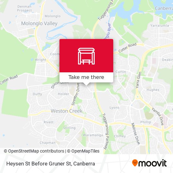 Heysen St Before Gruner St map