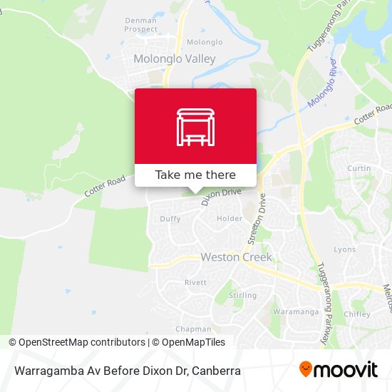 Warragamba Av Before Dixon Dr map