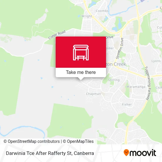Darwinia Tce After Rafferty St map