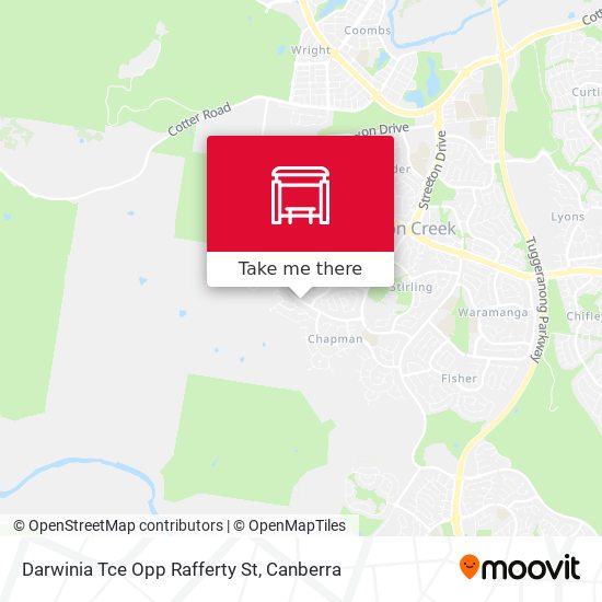 Darwinia Tce Opp Rafferty St map
