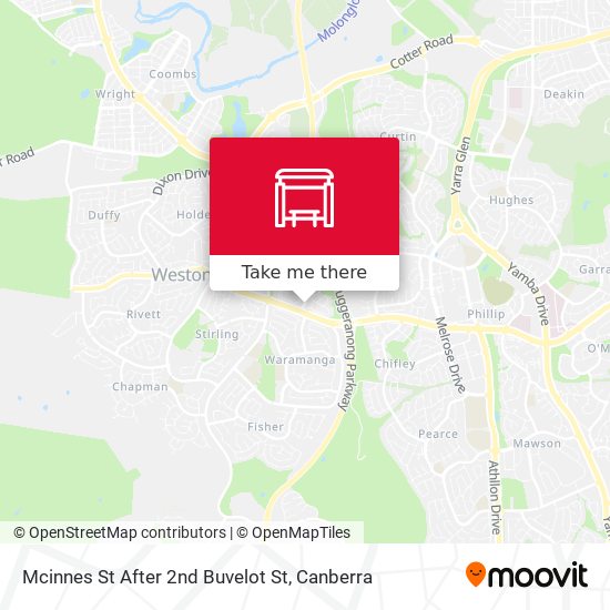 Mcinnes St After 2nd Buvelot St map