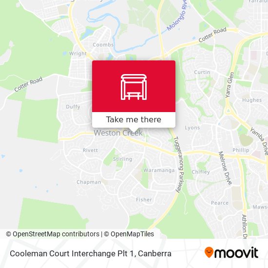 Cooleman Court Interchange Plt 1 map