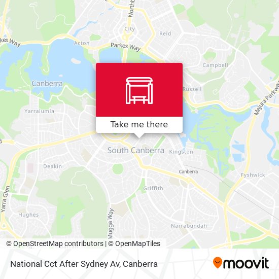 National Cct After Sydney Av map