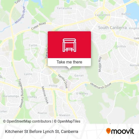 Mapa Kitchener St Before Lynch St