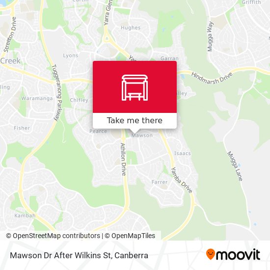 Mawson Dr After Wilkins St map
