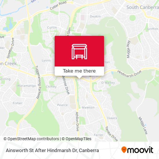 Ainsworth St After Hindmarsh Dr map