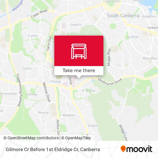 Gilmore Cr Before 1st Eldridge Cr map