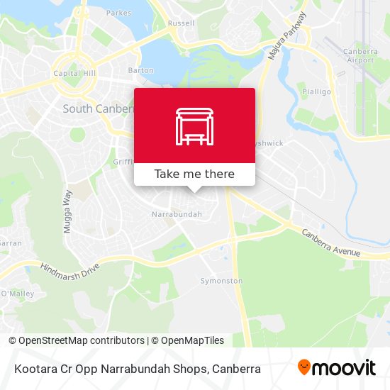 Mapa Kootara Cr Opp Narrabundah Shops