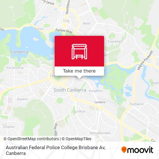 Mapa Australian Federal Police College Brisbane Av