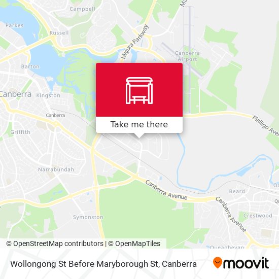 Mapa Wollongong St Before Maryborough St