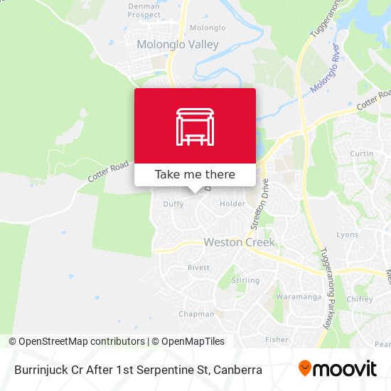 Burrinjuck Cr After 1st Serpentine St map