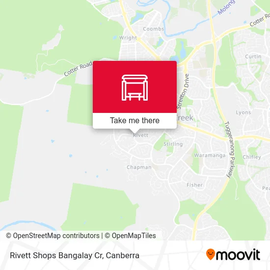 Mapa Rivett Shops Bangalay Cr