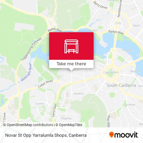 Novar St Opp Yarralumla Shops map