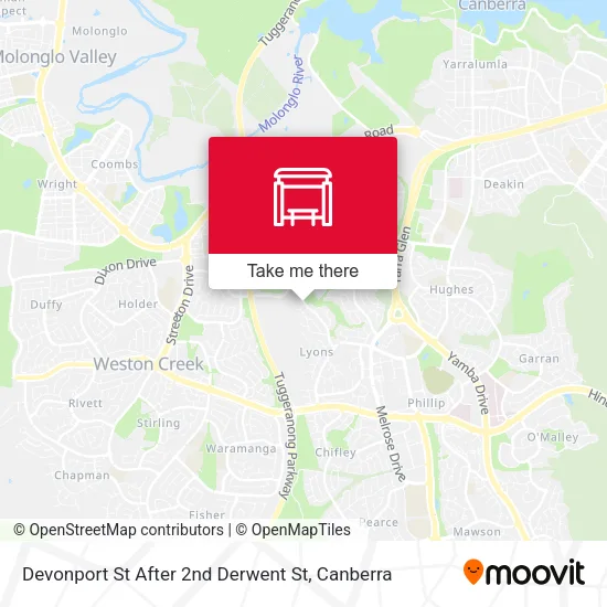 Devonport St After 2nd Derwent St map