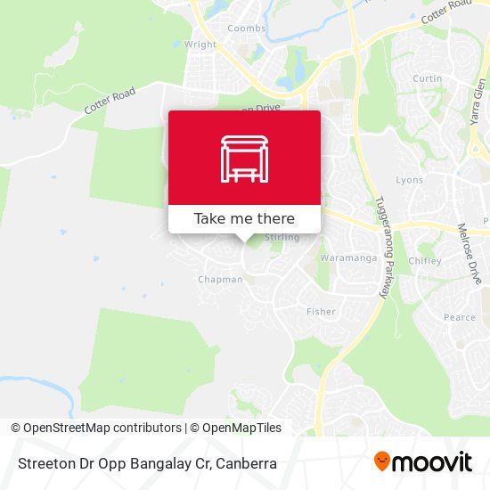 Streeton Dr Opp Bangalay Cr map
