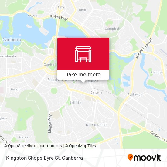 Mapa Kingston Shops Eyre St