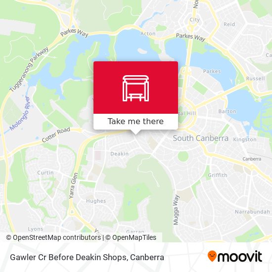 Gawler Cr Before Deakin Shops map