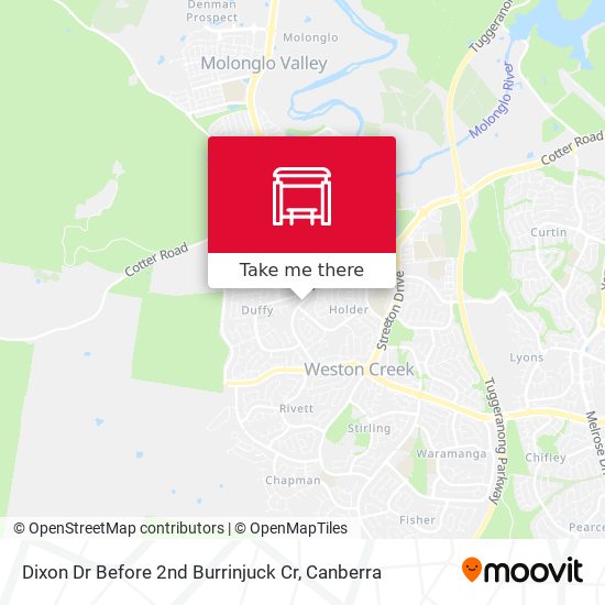 Dixon Dr Before 2nd Burrinjuck Cr map