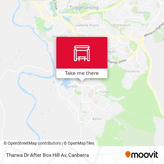 Tharwa Dr After Box Hill Av map