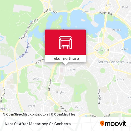 Kent St After Macartney Cr map