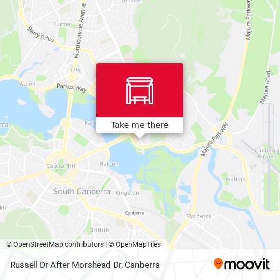 Russell Dr After Morshead Dr map